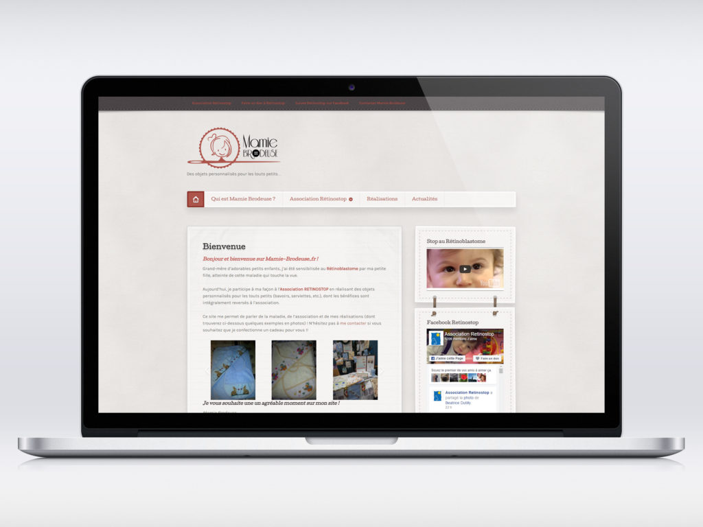 Site Vitrine Mamie Brodeuse
