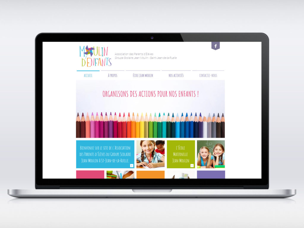 Site Wix APE Moulin d'Enfants